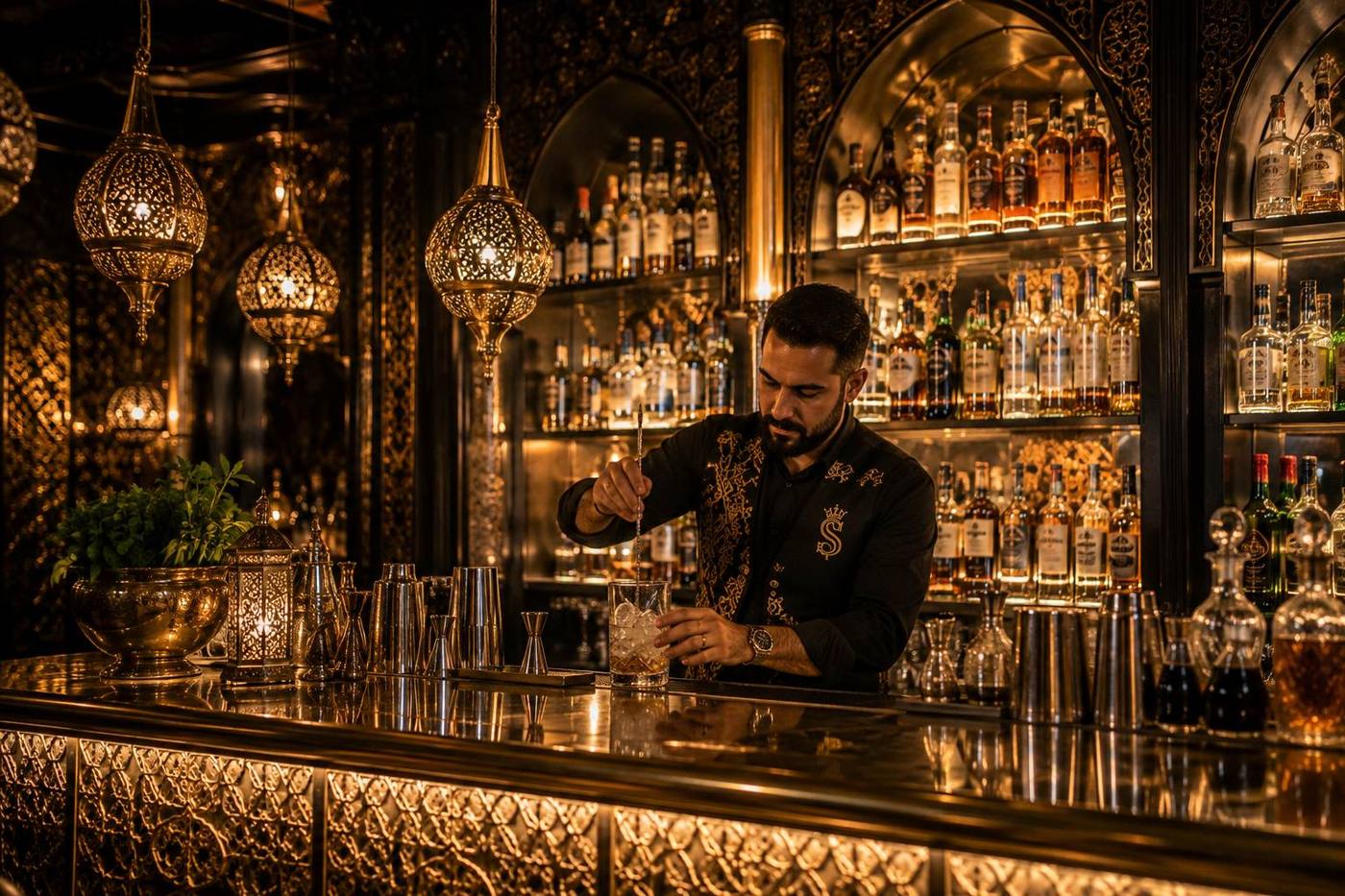 The bar