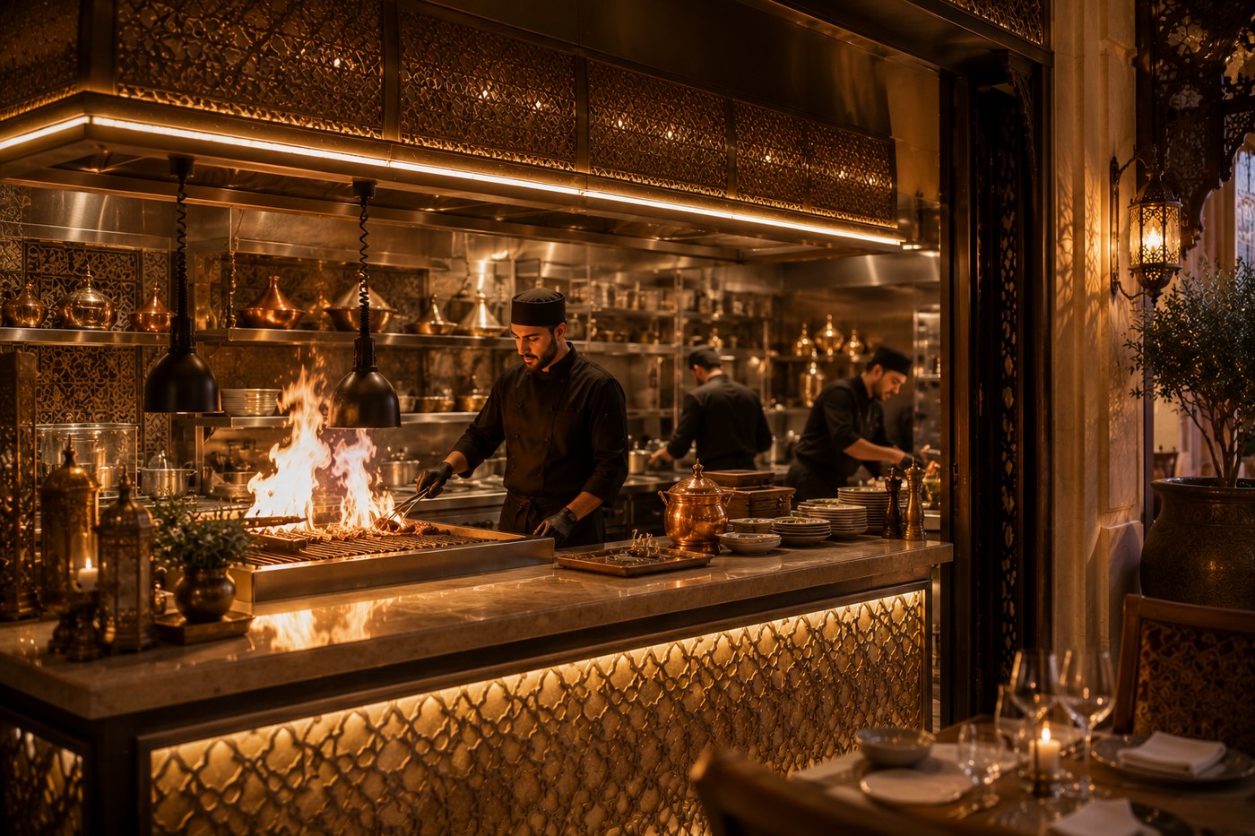 The open kitchen